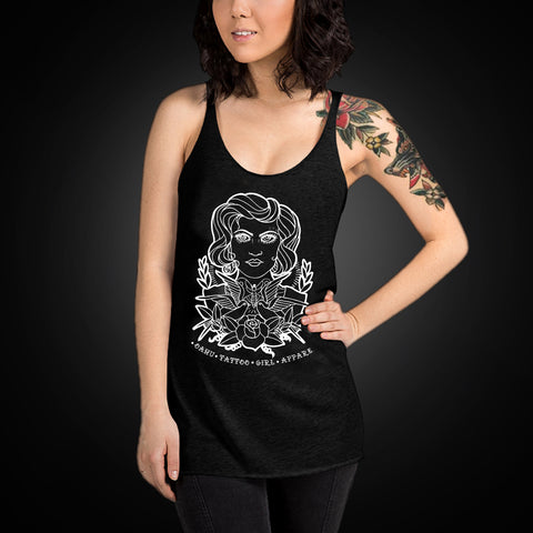Tattooed Girl Racerback Tank Top