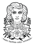 Tattooed Girl Sticker