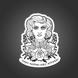 Tattooed Girl Sticker